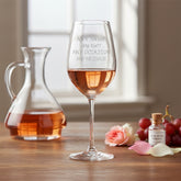 Personalised Wine Glass 350ml Engraved Glass for Women or Men Choice of 30 Fonts Customised Gift, Elegant Stemware Perfect Anniversary Birthday Christmas Retirement Personalised ukgiftstoreonline