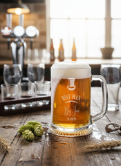 Personalised Wedding Beer Tankard Gift Best Man, Usher, Groomsman, Father Of the Groom, Father Of The Bride personalised beer glasses ukgiftstoreonline