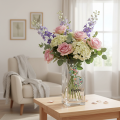 Personalised 80th Birthday Flower Vase Gift Present With Floral Numbers Personalised Flower Vase ukgiftstoreonline