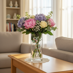 Personalised 80th Birthday Flower Vase Gift Present With Floral Numbers