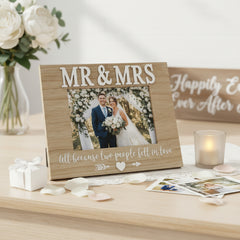 Vintage Style Shabby Chic Mr & Mrs Wedding Photo Frame 7"x5" ukgiftstoreonline