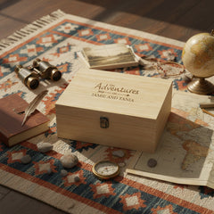 Wooden Personalised Adventure Memory Keepsake Box Gift Keepsake Memory Box ukgiftstoreonline