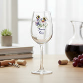 Personalised Bumble Bee Wine Glass Gift For Her