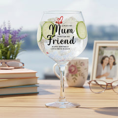Personalised Mum Birthday Gin Cocktail Drink Glass Any Occasion Personalised Gin Glass ukgiftstoreonline