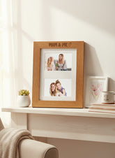 Mum and Me Engraved Wooden Double Photo Picture Frame 6x4 Inch For Mothers Day or Birthdays Photo Frame ukgiftstoreonline