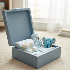 Personalised Baby Boy Blue Memories Engraved Wooden Keepsake Box Love You To The Moon Keepsake Memory Box Baby Keepsakes