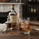 Engraved Personalised Bespoke Birthday Whisky Glass Any Age 70th, 60th, 50th, 40th, 30th