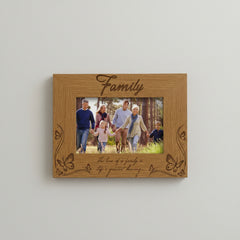 Wooden Engraved Family Photo Frame Gift Life's Greatest Blessing Family Photo frame ukgiftstoreonline