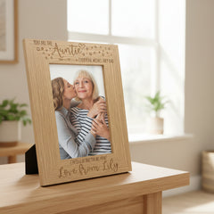 ukgiftstoreonline You are the Auntie Photo Frame Gift Portrait Oak Wood Finish Auntie Photo Frame ukgiftstoreonline