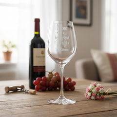 Personalised Mum Is A Friend Engraved Wine Glass Gift for Mothers Day Birthday or Christmas Personalised Wine Glasses ukgiftstoreonline
