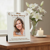 White Engraved Mum In Loving Memory Photo Frame Gift Photo Frame ukgiftstoreonline