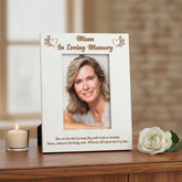 White Engraved Mum In Loving Memory Photo Frame Gift Photo Frame ukgiftstoreonline