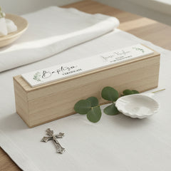 Personalised Baptism Vintage Style Wooden Certificate Holder Birth certificate holder ukgiftstoreonline