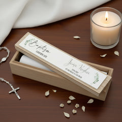 Personalised Baptism Vintage Style Wooden Certificate Holder Birth certificate holder ukgiftstoreonline