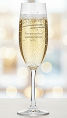 Retirement Sentiment Personalised Engraved Champagne Glass Gift