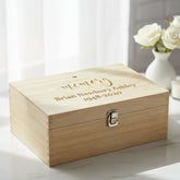 Personalised In Loving Memory Large Engraved Wooden Keepsake Box Keepsake Memory Box ukgiftstoreonline
