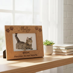 Cat Remembrance Personalised Engraved Photo Frame Gift