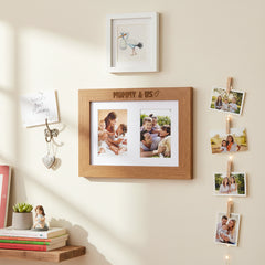 Mummy and Us Double Photo Frame 6x4 Inch Engraved Wooden Mothers Day Birthday Christmas Photo Frame ukgiftstoreonline