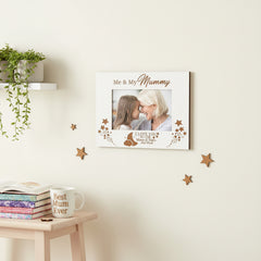 White Engraved Me and My Mummy Love You To The Moon Photo Frame Gift Photo Frame ukgiftstoreonline
