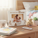 We Love Our Mummy White Engraved Wooden Photo Frame Gift Photo Frame ukgiftstoreonline