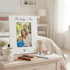 White 6x4 Portrait Picture Photo Frame Mummy & Us Heart For Mothers Day Birthday or Christmas ukgiftstoreonline
