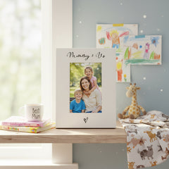 White 6x4 Portrait Picture Photo Frame Mummy & Us Heart For Mothers Day Birthday or Christmas ukgiftstoreonline
