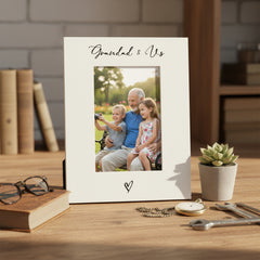 White 6x4 Portrait Picture Photo Frame Grandad & Us Heart For Fathers Day Birthday or Christmas (Copy) ukgiftstoreonline