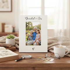 White 6x4 Portrait Picture Photo Frame Grandad & Us Heart For Fathers Day Birthday or Christmas (Copy) ukgiftstoreonline