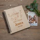 Personalised Any Age Birthday Photo Album Gift Present Design 18th 21st 30th 40th 50th 60th 70th 80th personalised birthday gifts ukgiftstoreonline