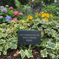 Personalised Slate Plant Marker Garden or Pot Plaque Any Engraving