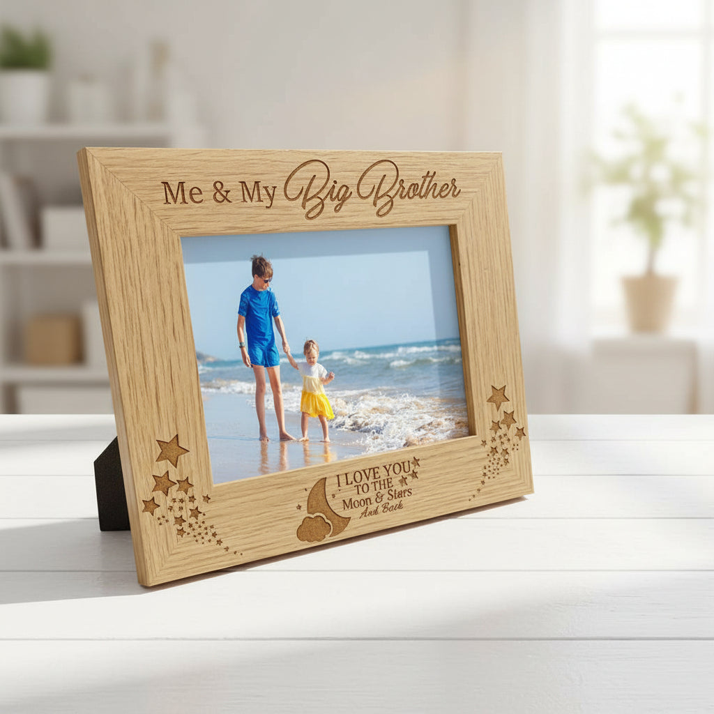 Me and My Big Brother Love You To The Moon Photo Frame Gift Brother Photo Frame ukgiftstoreonline