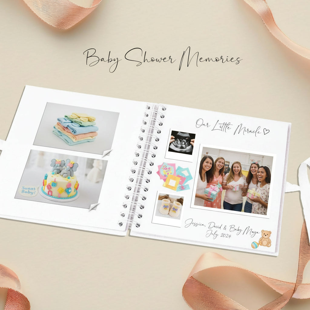 Personalised Baby Shower Scrapbook Photo album Baby Photo Album ukgiftstoreonline