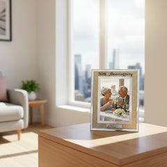 Personalised 50th Diamond Anniversary Crystal Border Photo Frame Gift Anniversary Photo Frame ukgiftstoreonline