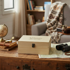 Wooden Personalised Adventure Memory Keepsake Box Gift Keepsake Memory Box ukgiftstoreonline