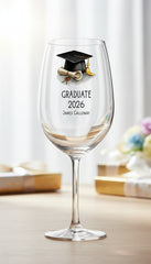 Personalised Graduation Wine Glass Gift Keepsake