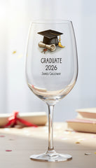 Personalised Graduation Wine Glass Gift Keepsake