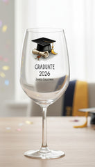 Personalised Graduation Wine Glass Gift Keepsake