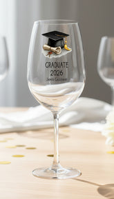 Personalised Graduation Wine Glass Gift Keepsake Personalised Wine Glasses ukgiftstoreonline