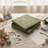 First Grandchild Memories Olive Green Photo Picture Album Holds 50 x 6"x4" Photo album ukgiftstoreonline