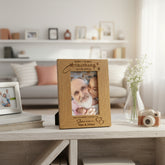 Personalised Best Grandad Portrait Engraved Wooden Photo Frame Gift grandad photo frame ukgiftstoreonline