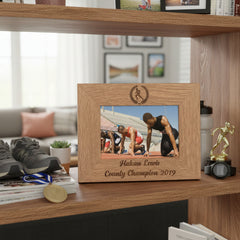 Athletics Runner Marathon Gift Personalised Engraved Wooden Photo Frame Photo Frame ukgiftstoreonline