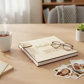 Personalised Birthday Photo Album Engraved Large Wooden Scrapbook Keepsake Gift Birthday Photo Album ukgiftstoreonline