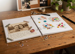 Personalised Birthday Photo Album Engraved Large Wooden Scrapbook Keepsake Gift Birthday Photo Album ukgiftstoreonline