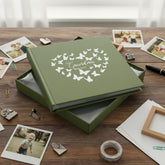 Grandma with love Olive Green Photo Album Gift With Butterflies 50 x 6" x 4" Capacity Grandma Photo Album ukgiftstoreonline