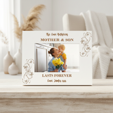 Personalised White Engraved Wooden Mother and Son Photo Frame Photo Frame ukgiftstoreonline