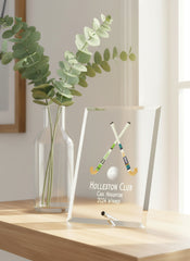Personalised Field Hockey Trophy Glass Plaque With Colour Print Personalised Plaque Sign ukgiftstoreonline