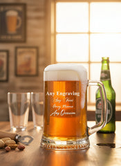 Engraved Personalised Pint Glass Beer Tankard Gift For Men personalised beer glasses ukgiftstoreonline