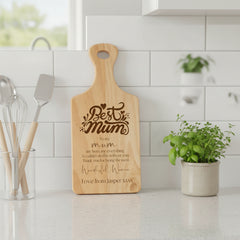 Personalised Gift For Mum Engraved Wooden Chopping Board For Kitchen Decoration