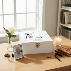 Daddy Remembrance Memorial Personalised Luxury Wooden Keepsake Memory Box