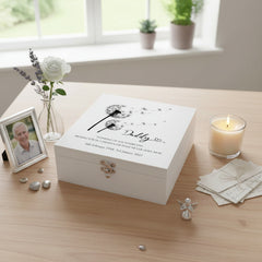 Daddy Remembrance Memorial Personalised Luxury Wooden Keepsake Memory Box